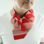 Load image into Gallery viewer, Men&#39;s Ascot In Red Stripes.
