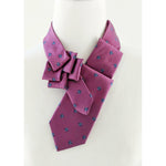 Load image into Gallery viewer, magenta ascot with blue fish print
