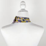 Load image into Gallery viewer, Ascot Scarf In Retro 60&#39;s Pink And Gold Print.
