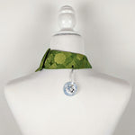 Load image into Gallery viewer, Women&#39;s Ascot Scarf In A Retro Lemon And Lime Floral Print.

