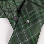 Load image into Gallery viewer, Ascot Scarf In A Hunter Green Plaid Print.
