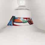 Load image into Gallery viewer, Ascot Scarf In A Multi Colored 1980&#39;s Abstract Print

