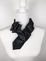 Load image into Gallery viewer, Women&#39;s Skinny Ascot Scarf In Black

