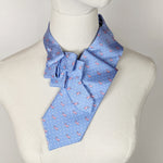 Load image into Gallery viewer, Ascot Scarf In A Pale Blue Whale Print.
