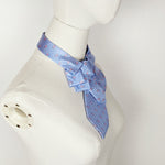 Load image into Gallery viewer, Ascot Scarf In A Pale Blue Whale Print.

