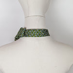 Load image into Gallery viewer, Ascot Scarf In A Green Dragonfly And Butterfly Print
