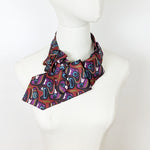 Load image into Gallery viewer, Ascot Scarf In A Multi-Colored Tribal Print
