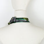 Load image into Gallery viewer, Ascot Scarf In An Abstract Print Of Green And Grey
