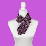 Load image into Gallery viewer, Ascot Scarf In Pink Geometric Print
