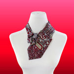 Load image into Gallery viewer, Women&#39;s Ascot Scarf Made From Necktie With Boston Map Print.
