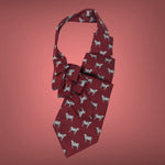 Load image into Gallery viewer, Men&#39;s Ascot In Wine With Sheep Print
