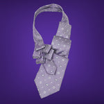 Load image into Gallery viewer, Men&#39;s Steampunk Ascot In Lilac Paisley Print.
