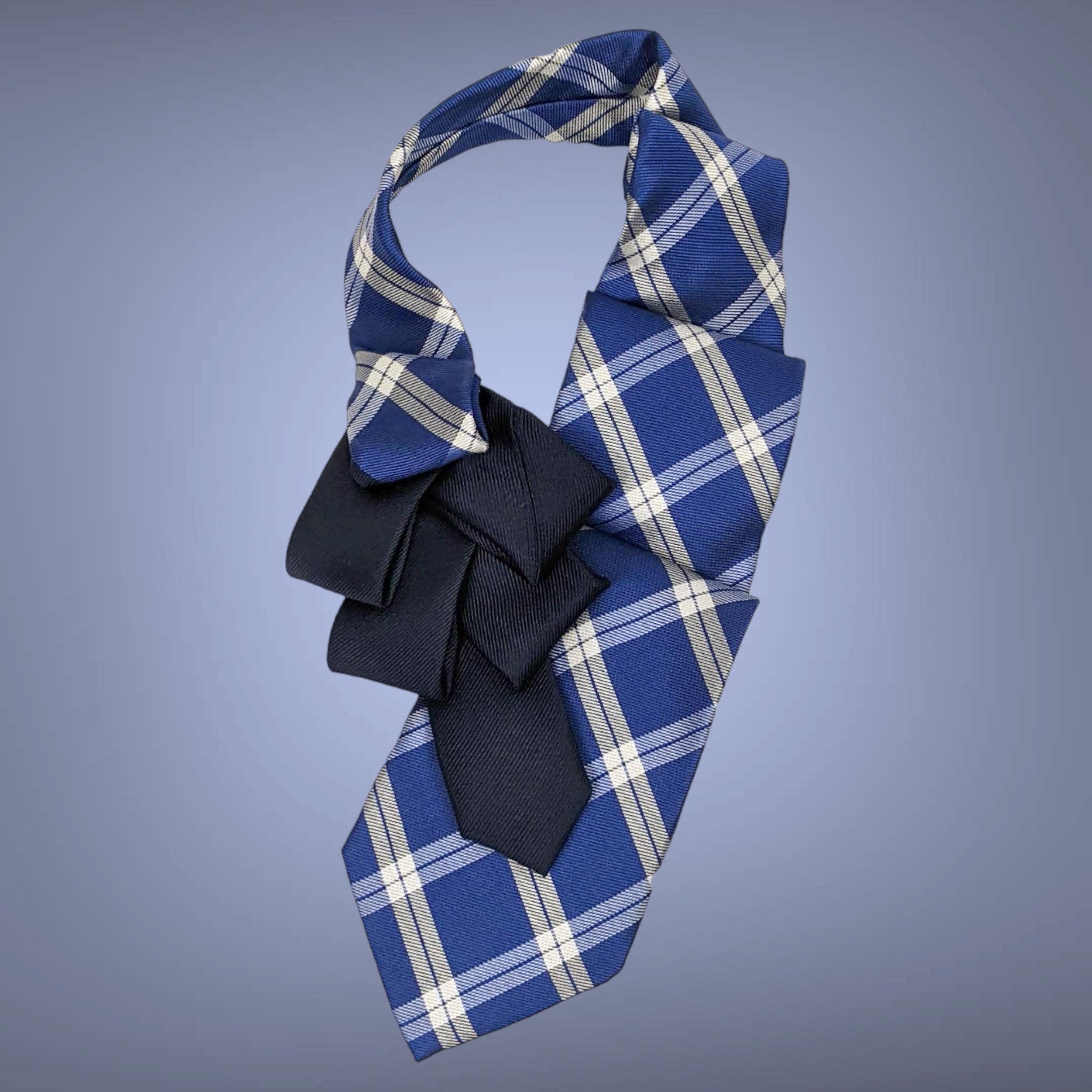 Men's Ascot In Blue And Navy.
