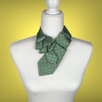 Load image into Gallery viewer, Women&#39;s Ascot Scarf In Green With A Foulard Print
