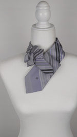 Load and play video in Gallery viewer, Women&#39;s Skinny Ascot In Grey And Lavendar
