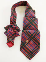 Load image into Gallery viewer, red tartan ascot
