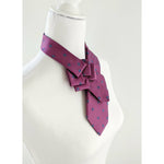 Load image into Gallery viewer, Women&#39;s Skinny Ascot Scarf In Magenta With Fish Print.
