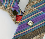 Load image into Gallery viewer, Ascot Scarf In Purple And Brown
