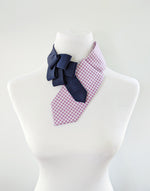 Load image into Gallery viewer, Lilac and Navy Ascot Scarf
