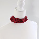 Load image into Gallery viewer, Structured Choker Made From A Red Vintage Necktie
