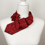 Load image into Gallery viewer, Designer Ascot In Red With Retro Print.
