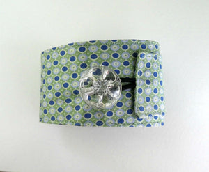 Women's Silk Cuff - Silk Bracelet - Green Wrap Bracelet -  Eco Friendly Cuff Bracelet - Fall Fashion.