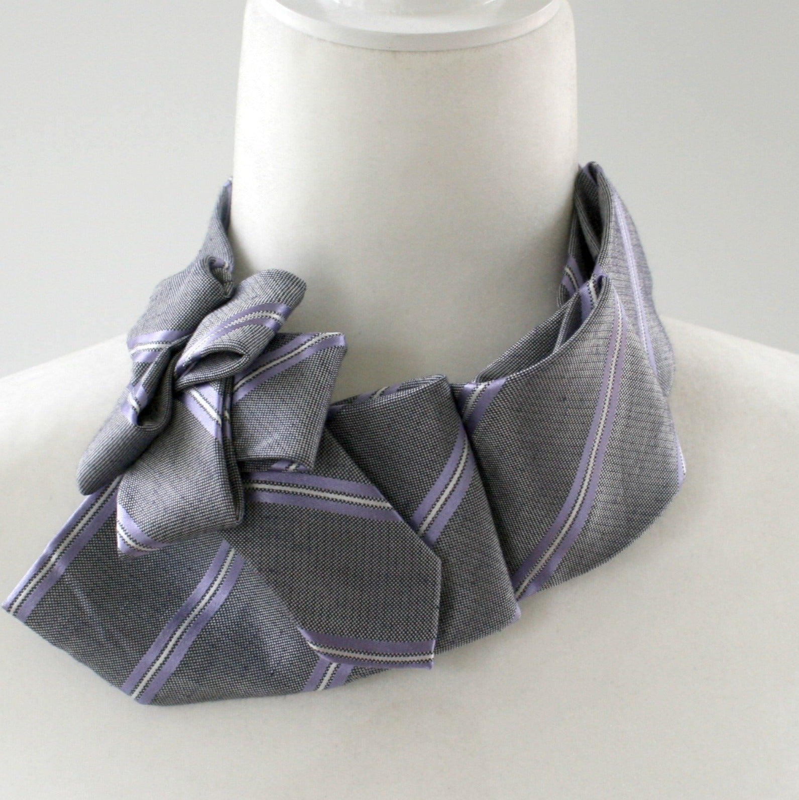 second way to wear ascot scarf