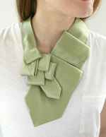 Load image into Gallery viewer, Women&#39;s Ascot Scarf In Solid Green.
