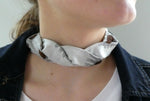 Load image into Gallery viewer, silk choker in grey 
