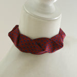 Load image into Gallery viewer, red pleated choker
