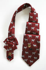 Load image into Gallery viewer, men&#39;s ascot in wine sheep print

