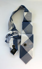 Load image into Gallery viewer, blue gingham ascot
