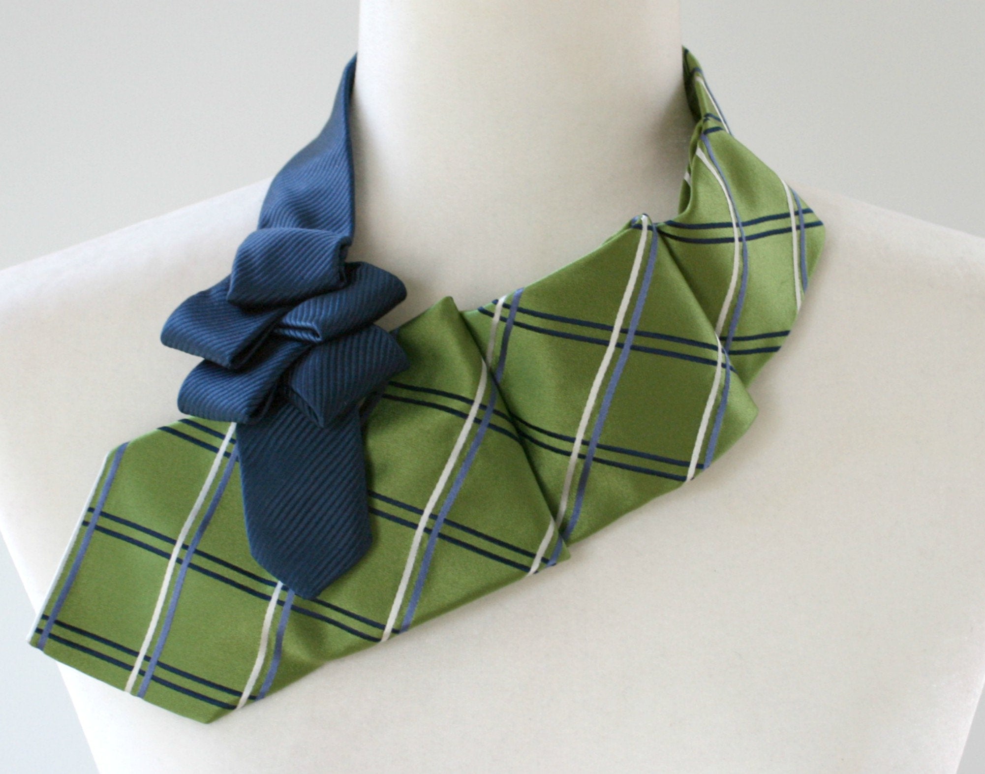 Women's Tie - Ladies Ascot - Unique Scarf - Necktie Scarf. 36