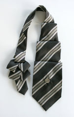 Load image into Gallery viewer, grey striped ascot
