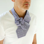Load image into Gallery viewer, Men&#39;s Steampunk Ascot In Lilac Paisley Print.
